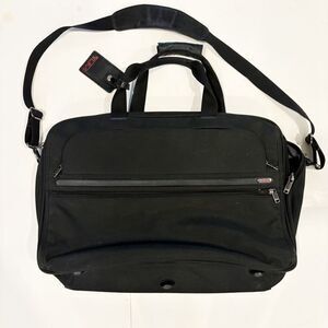 Tumi Black Nylon Carry On Expandable Luggage Laptop Shoulder Bag 22121DH